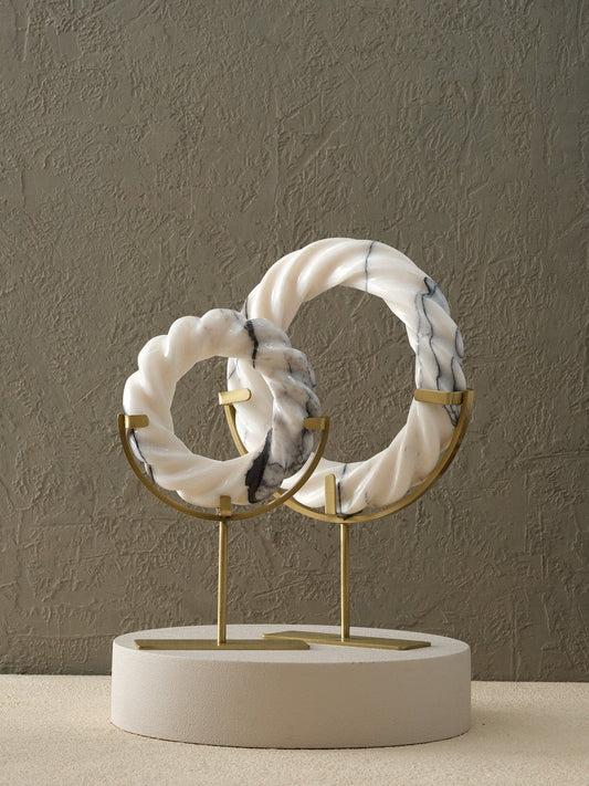 Talia interieurs Ensemble d'objets décoratif en marbre