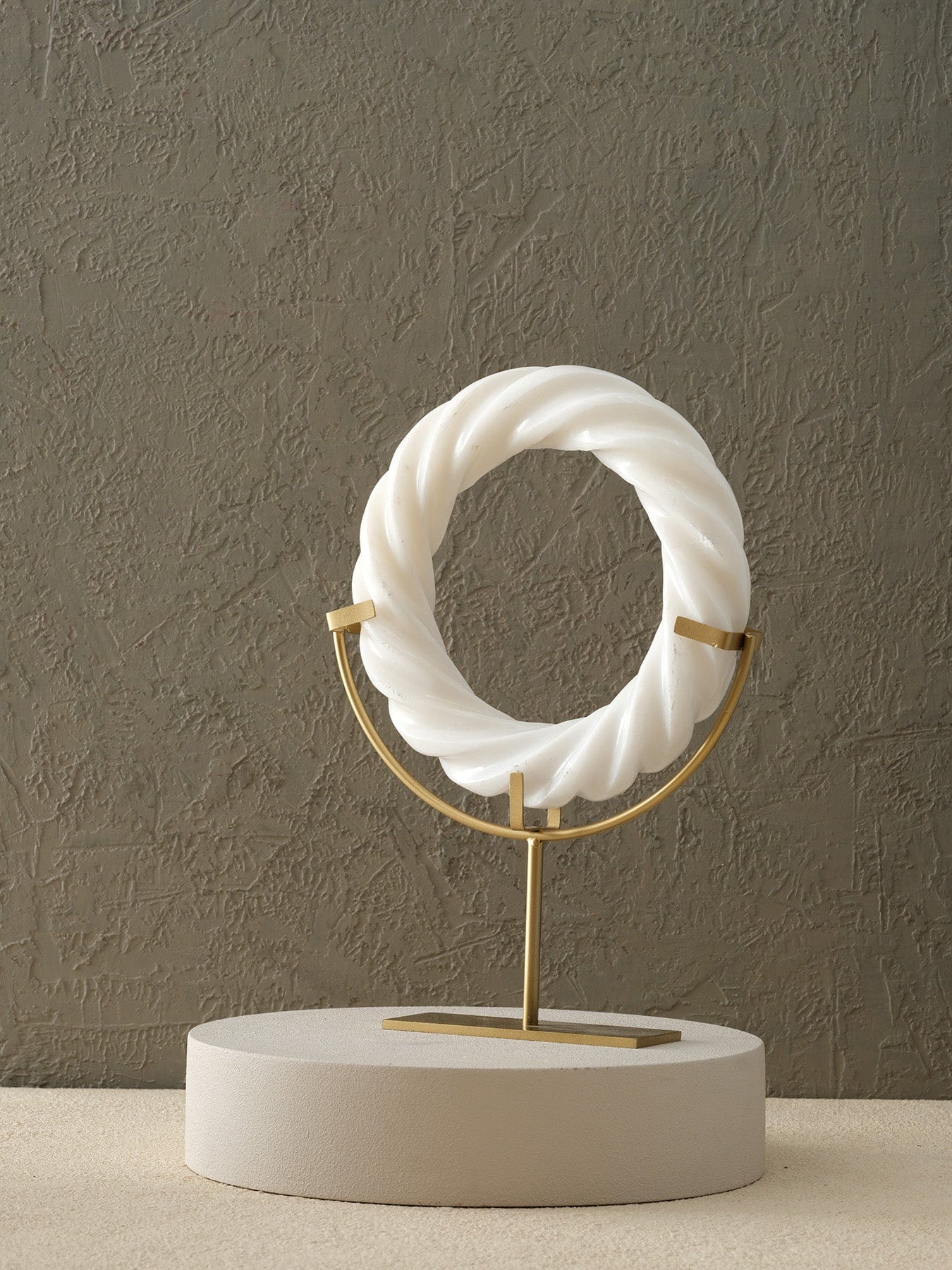 Talia interieurs Ensemble d'objets décoratif en marbre blanc